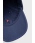 Czapka Polo Ralph Lauren czapka bawełniana kolor granatowy wzorzysta