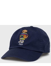 Czapka czapka bawełniana kolor granatowy z aplikacją - Answear.com Polo Ralph Lauren