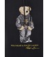 Bluza męska Polo Ralph Lauren bluza męska kolor czarny z kapturem z nadrukiem