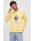 Bluza męska Polo Ralph Lauren bluza męska kolor żółty z nadrukiem