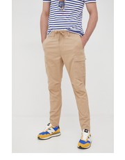 Spodnie męskie spodnie męskie kolor beżowy w fasonie cargo - Answear.com Polo Ralph Lauren
