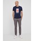 T-shirt - koszulka męska Polo Ralph Lauren T-shirt bawełniany kolor granatowy z nadrukiem