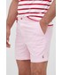 Krótkie spodenki męskie Polo Ralph Lauren szorty bawełniane męskie kolor różowy