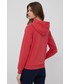 Bluza Polo Ralph Lauren bluza damska kolor czerwony z kapturem z aplikacją