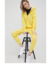 Bluza bluza damska kolor żółty z kapturem gładka - Answear.com Polo Ralph Lauren