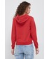 Bluza Polo Ralph Lauren bluza bawełniana damska kolor czerwony z kapturem z aplikacją