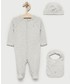 Odzież dziecięca Polo Ralph Lauren komplet niemowlęcy kolor szary