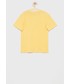 Koszulka Polo Ralph Lauren t-shirt bawełniany dziecięcy kolor żółty z nadrukiem
