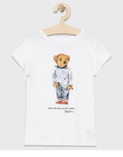 Koszulka t-shirt bawełniany dziecięcy kolor biały - Answear.com Polo Ralph Lauren