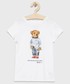 Koszulka Polo Ralph Lauren t-shirt bawełniany dziecięcy kolor biały