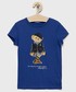 Koszulka Polo Ralph Lauren t-shirt bawełniany dziecięcy kolor granatowy