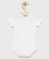 Bluzka Polo Ralph Lauren body bawełniane niemowlęce kolor biały