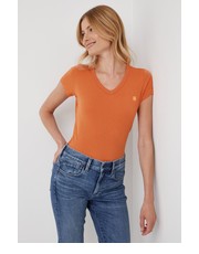 Bluzka t-shirt bawełniany kolor pomarańczowy - Answear.com G-Star Raw