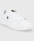 Sneakersy G-Star Raw Buty skórzane kolor biały na płaskiej podeszwie