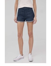 Spodnie szorty jeansowe damskie kolor granatowy high waist - Answear.com G-Star Raw