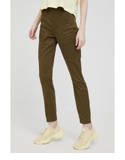 Spodnie spodnie damskie kolor beżowy fason cargo high waist - Answear.com G-Star Raw