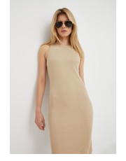 Sukienka sukienka bawełniana kolor beżowy mini dopasowana - Answear.com G-Star Raw
