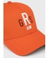 Czapka G-Star Raw czapka kolor pomarańczowy z aplikacją