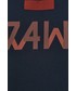 Bluza męska G-Star Raw bluza bawełniana męska kolor granatowy z kapturem z nadrukiem