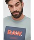 Bluza męska G-Star Raw bluza męska kolor zielony z nadrukiem