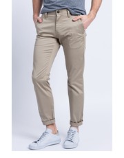 Spodnie męskie spodnie męskie kolor beżowy w fasonie chinos - Answear.com G-Star Raw