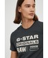 T-shirt - koszulka męska G-Star Raw t-shirt bawełniany kolor szary z nadrukiem