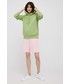 Bluza G-Star Raw bluza damska kolor zielony z kapturem gładka