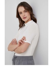 Bluzka T-shirt damski kolor biały z półgolfem - Answear.com Scotch & Soda