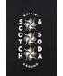 T-shirt - koszulka męska Scotch & Soda T-shirt bawełniany kolor czarny z nadrukiem