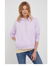 Bluza bluza damska kolor fioletowy z kapturem z aplikacją - Answear.com Scotch & Soda