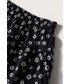 Spódnica Mango Kids spódnica bawełniana dziecięca Creta kolor czarny mini rozkloszowana