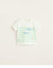 Koszulka - T-shirt dziecięcy Shark 80-104 cm 43028826 - Answear.com Mango Kids