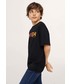 Koszulka Mango Kids T-shirt bawełniany dziecięcy kolor czarny z nadrukiem