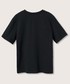 Koszulka Mango Kids T-shirt bawełniany dziecięcy kolor czarny z nadrukiem