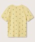 Koszulka Mango Kids t-shirt bawełniany dziecięcy Stamp3 kolor żółty wzorzysty