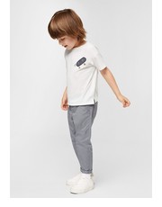 Koszulka t-shirt bawełniany dziecięcy Park kolor biały z nadrukiem - Answear.com Mango Kids