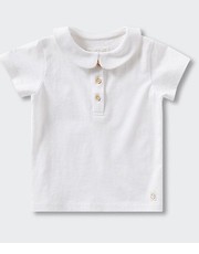 Koszulka polo niemowlęce Lolo kolor biały - Answear.com Mango Kids