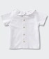 Koszulka Mango Kids t-shirt bawełniany dziecięcy Bimba3 kolor biały gładki
