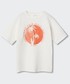 Koszulka Mango Kids t-shirt bawełniany dziecięcy Beach kolor biały z nadrukiem