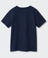Koszulka Mango Kids t-shirt bawełniany dziecięcy Slides kolor granatowy z nadrukiem
