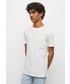 Koszulka Mango Kids t-shirt bawełniany dziecięcy Basict kolor biały gładki