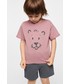 Koszulka Mango Kids t-shirt bawełniany dziecięcy Panter kolor bordowy z nadrukiem