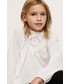 Bluzka Mango Kids Bluzka bawełniana dziecięca kolor biały