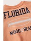 Bluza Mango Kids bluza bawełniana dziecięca Florida kolor pomarańczowy z nadrukiem