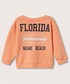 Bluza Mango Kids bluza bawełniana dziecięca Florida kolor pomarańczowy z nadrukiem
