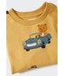 Bluza Mango Kids bluza bawełniana dziecięca Boom kolor żółty wzorzysta