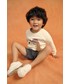 Bluza Mango Kids bluza bawełniana dziecięca Helmut kolor biały z nadrukiem