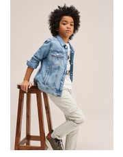 Kurtki kurtka jeansowa dziecięca kolor fioletowy - Answear.com Mango Kids