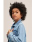 Kurtki Mango Kids kurtka jeansowa dziecięca kolor fioletowy