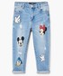 Spodnie Mango Kids - Jeansy dziecięce Mickey 110-164 cm 23010527